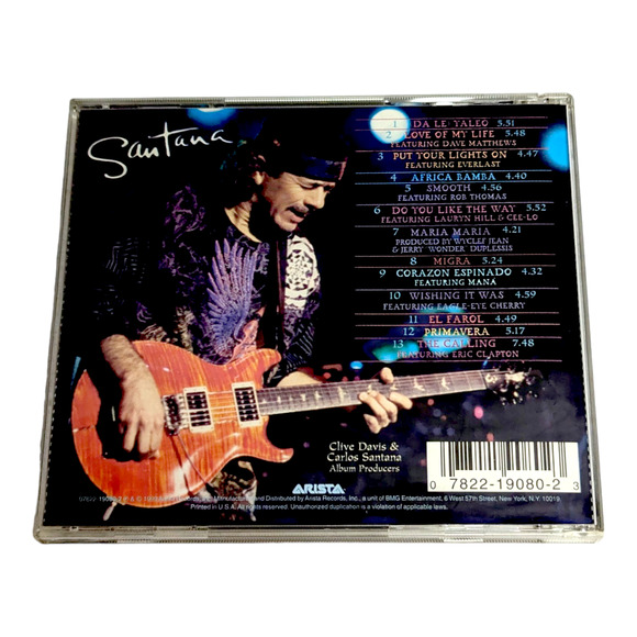 Carlos Santana Supernatural Rock Music CD 2003 Vintage - Picture 3 of 3